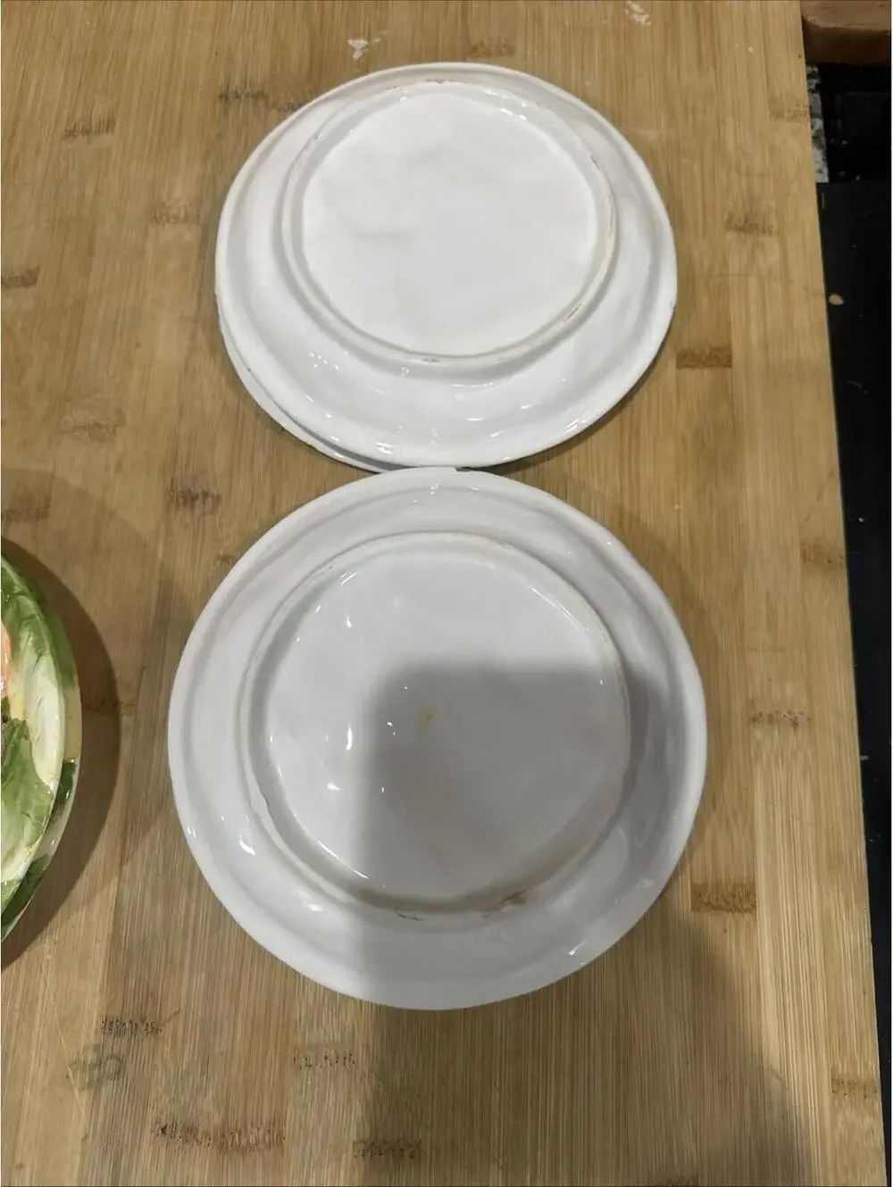 Vintage Set of 6 Lillian Vernon Ceramic Pumpkin Fall Autumn Snack Plates 7.5” *